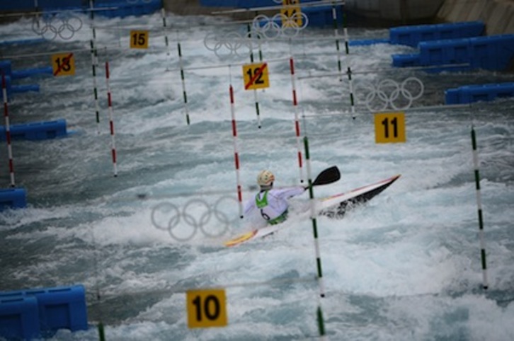 Hernanz, igandeko lehian hartutako irudian. (Olivier MORIN/AFP)