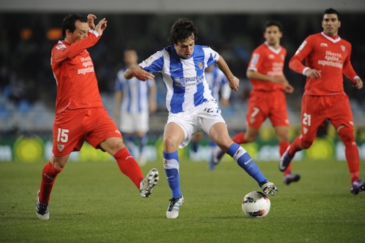 Un total de trece clubes de la Primera División han remitido un comunicado conjunto. (Jon URBE/ARGAZKI PRESS)