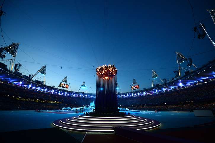 Inicio de la ceremonia de la calusura de los Juegos de Londres. (Olivier MORIN / AFP)