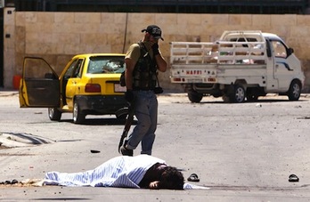 Imagen de las calles de Alepo, donde los enfrentamientos han aumentado en las últimas semanas. (Vedat XHYMSHITI/AFP)