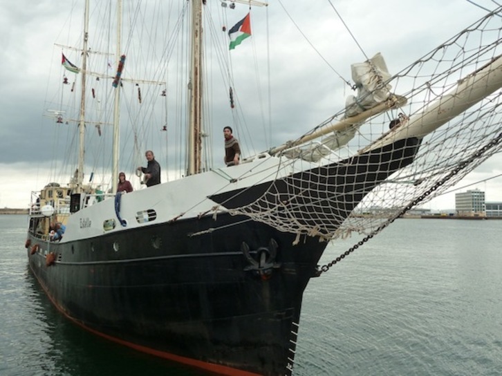 El velero ‘Estelle’, embarcación de la tercera «Flotilla de la Libertad». (SHIP TO GAZA)