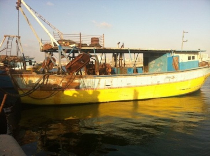 Fotografía de un barco pesquero de la Franja de Gaza. (GAZA'S ARK)