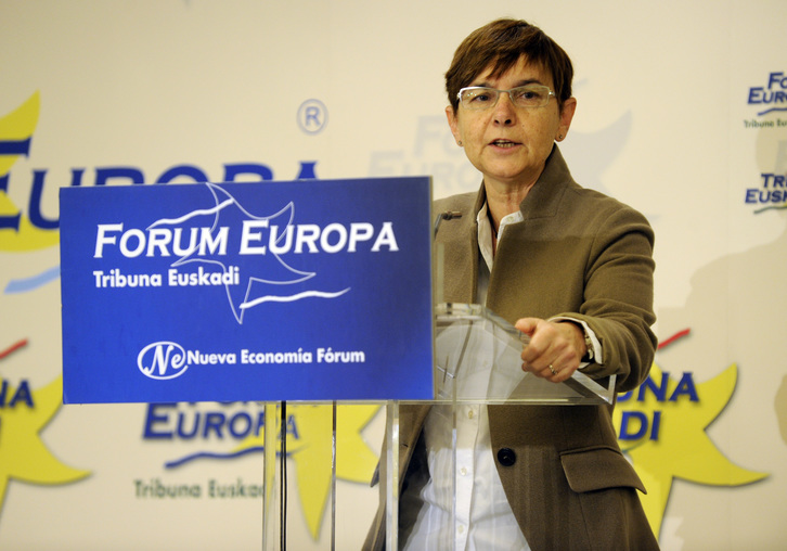 Gemma Zabaleta, consejera de Trabajo y Asuntos Sociales de Lakua. (Monika DEL VALLE / ARGAZKI PRESS)