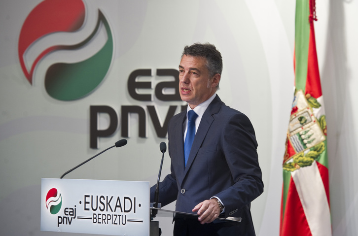 La formación que lidera Iñigo Urkullu ganaría las elecciones, según las encuestas. (Luis JAUREGIALTZO / ARGAZKI PRESS)