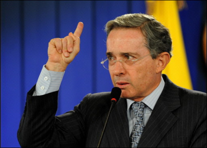 El expresidente colombiano, Álvaro Uribe, en una imagen de archivo. (Mauricio DUEÑAS/AFP PHOTO)