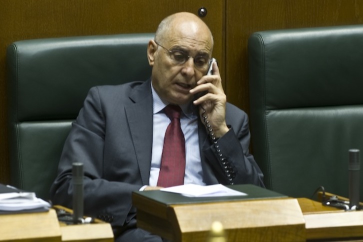 El consejero de Interior del Gobierno de Lakua, Rodolfo Ares. (Juanan RUIZ/ARGAZKI PRESS)