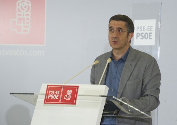 El lehendakari y candidato a la reelección por el PSE, Patxi López. (Monika DEL VALLE/ARGAZKI PRESS)
