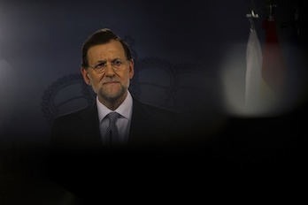 Mariano Rajoy, en una imagen tomada ayer en la Moncloa. (Pierre-Philippe MARCOU/AFP)