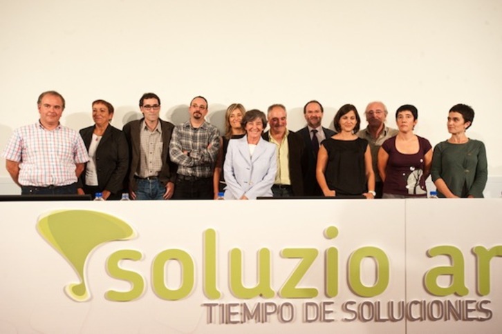 Presentación del equipo de gobierno ante agentes sociales, sindicales, empresarios, entre otros muchos. (Jon HERNAEZ/ARGAZKI PRESS)