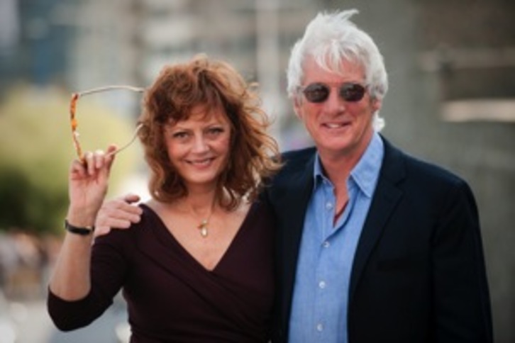 Susan Sarandon y Richard Gere posan tras la proyección de la película. (Gari GARAIALDE/ARGAZKI PRESS)