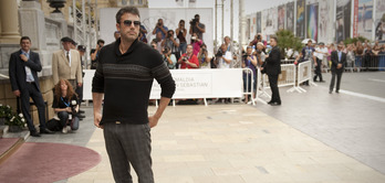 Ben Affleck ayer en DOnostia. (Gari GARAIALDE / ARGAZKI PRESS)