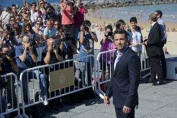 Ben Affleck, durante el photocall de esta mañana. (Andoni CANELLADA/ARGAZKI PRESS)