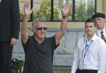 Dustin Hoffman Donostian dago ostegunetik. (Andoni CANELLADA / ARGAZKI PRESS)