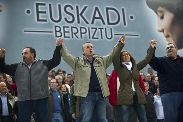Iñigo Urkullu, en el Alderdi Eguna de ayer. (Juanan RUIZ/ARGAZKI PRESS)