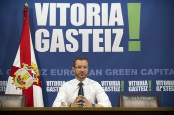 El alcalde de Gasteiz y candidato del PP en Araba, Javier Maroto, en una imagen reciente. ()