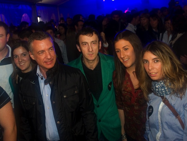 El candidato a lehendakari por el PNV, Iñigo Urkullu, durante su acto con los jóvenes en Bilbo. (	Monika del VALLE/ARGAZKI PRESS) 