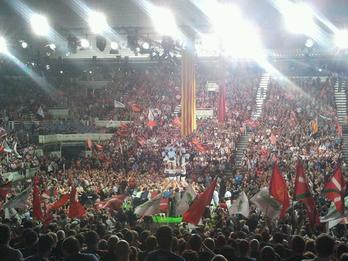 BECeko ekitaldiko une bat, @EnekoAnder erabiltzaileak Twitterren zabaldu duen argazkian