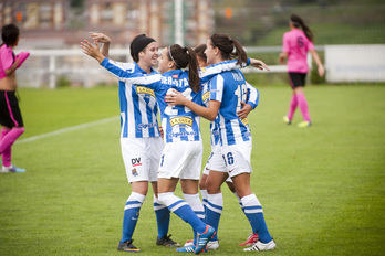 Reala sailkapenaren erdialdean kokatu da garaipenarekin. (Juan Carlos RUIZ / ARGAZKI PRESS)