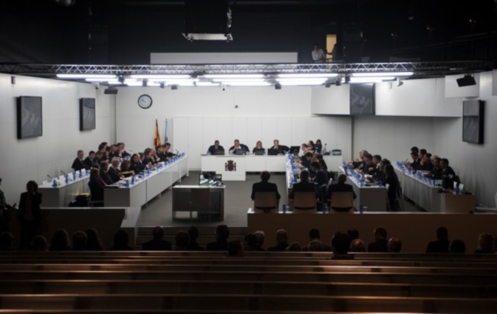 Vista de la sala en la que se celebra el juicio. (Miguel RIOPA/AFP)
