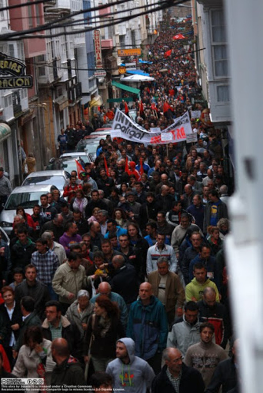 Manifestación de la CIG en el inicio de campaña. SERMOSGALIZA.com