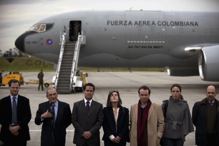 El Gobierno colombiano viajó ayer a la capital noruega. (Eitan ABRAMOVICH/AFP)