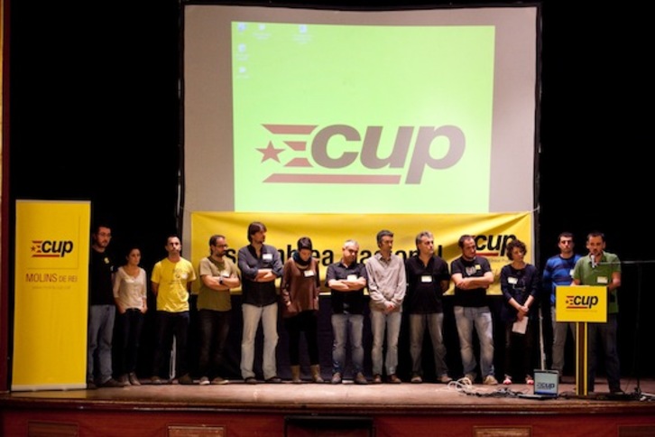 Imagen de archivo de una Asamblea Nacional de la CUP. (CUP)
