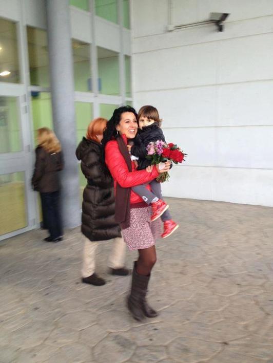 Araitz Zubimendi, espetxetik atera ondoren. (HERRIRA)