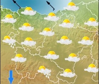 Mapa del tiempo de ETB.