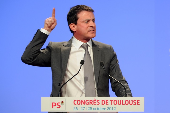 Manuel Valls durante el congreso del PS este fin de semana en Toulousse. Eric CABANIS / AFP PHOTO