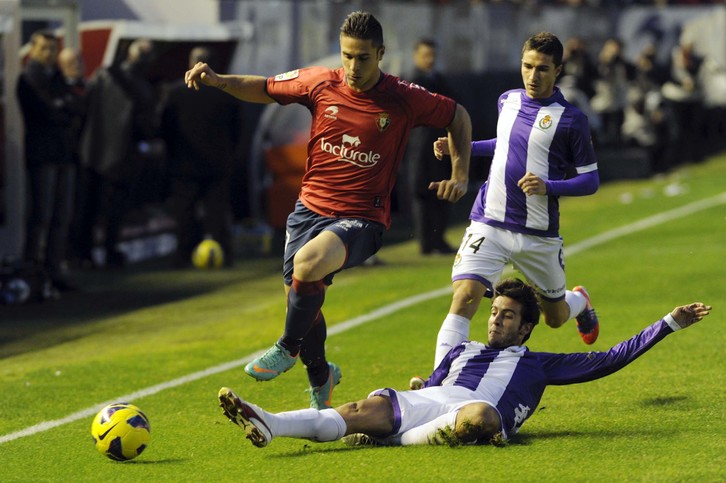 Osasunak ezin izan du golik egin eta partida galdu du. (Jagoba MANTEROLA / ARGAZKI PRESS)