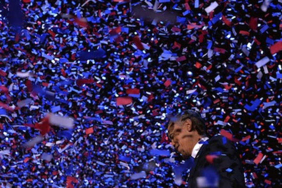 Barack Obama ha sido reelegido con al menos 303 votos electorales, una cifra más holgada de lo que apuntaban los pronósticos. (Jewel SAMAD/AFP) Barack Obama ha sido reelegido con al menos 303 votos electorales, una cifra más holgada de lo que apuntaban los pronósticos. (Jewel SAMAD/AFP)