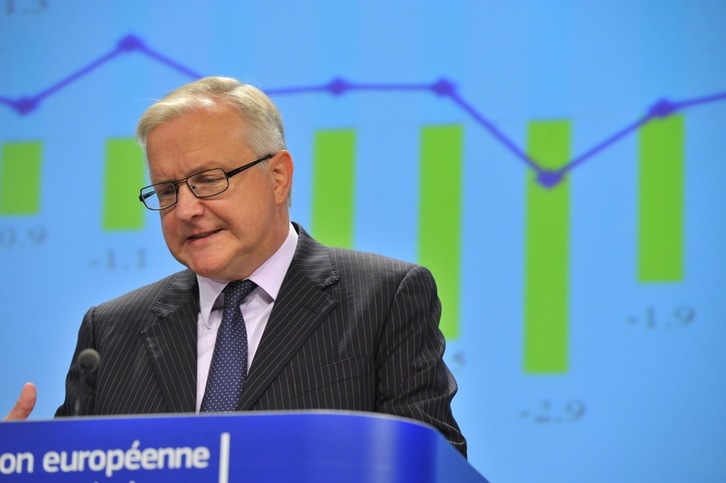 El vicepresidente económico de la CE, Olli Rehn, en una imagen de archivo. (Georges GOBET/AFP)