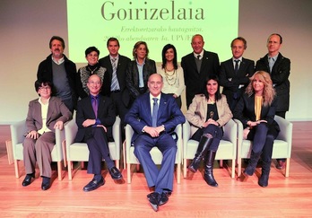 Iñaki Goirizelaia en la presentación de su candidatura a rector de la UPV. (ARGAZKI PRESS)