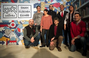 Korrikako arduradunek Bilbon eman dituzte hurrengo edizioaren zehaztasunak. (Marisol RAMIREZ/ARGAZKI PRESS)