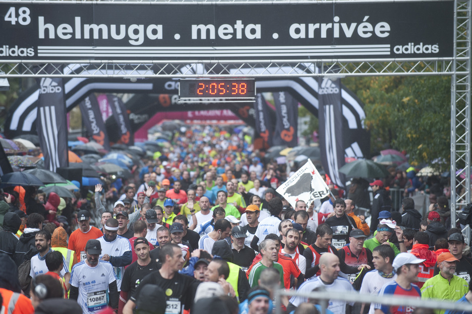 20.000 lagun baino gehiagok parte hartu dute aurtengo Behobian. (Jon URBE / ARGAZKI PRESS) 20.000 lagun baino gehiagok parte hartu dute aurtengo Behobian. (Jon URBE / ARGAZKI PRESS)