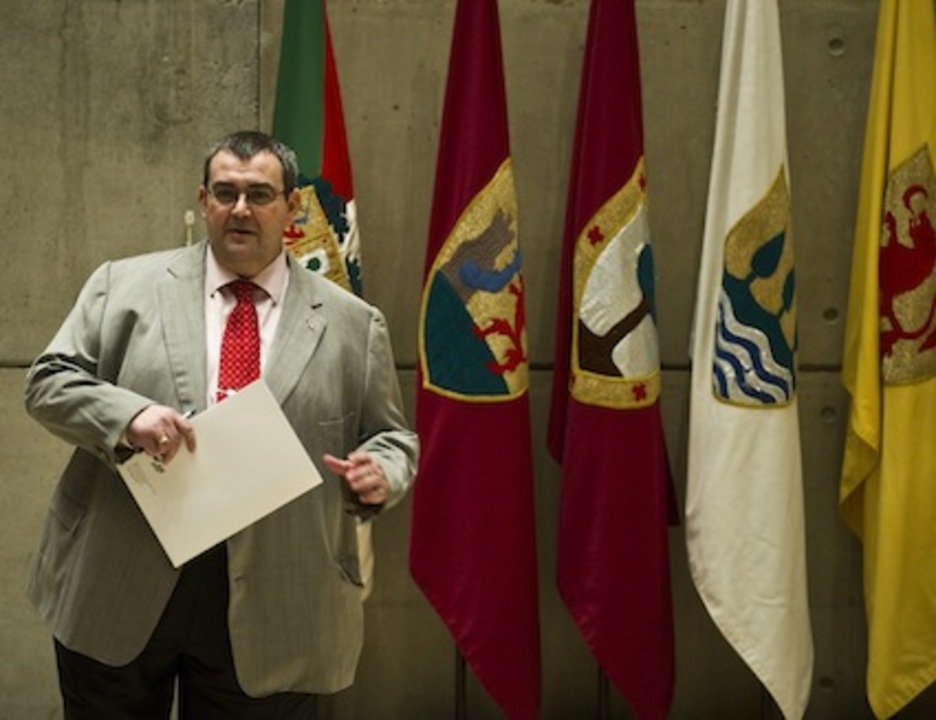 Mediavilla, esta tarde en Sabin Etxea. (Luis JAUREGIALTZO/ARGAZKI PRESS) Mediavilla, esta tarde en Sabin Etxea. (Luis JAUREGIALTZO/ARGAZKI PRESS)