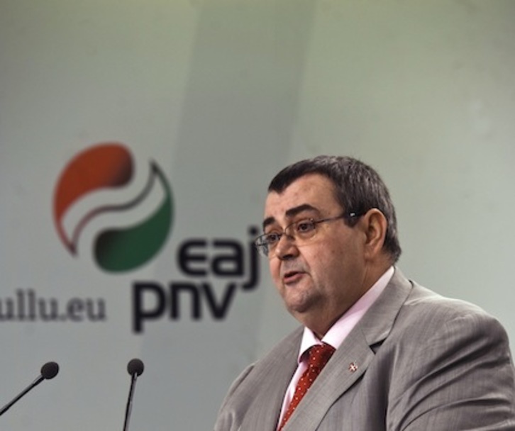 Koldo Mediavilla, en una comparecencia anterior. (Luis JAUREGIALTZO/ARGAZKI PRESS)