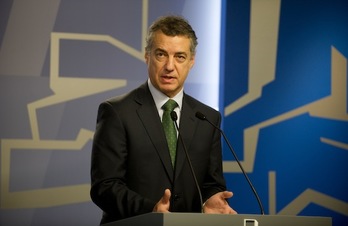El presidente del EBB del PNV, Iñigo Urkullu. (Raul BOGAJO/ARGAZKI PRESS)