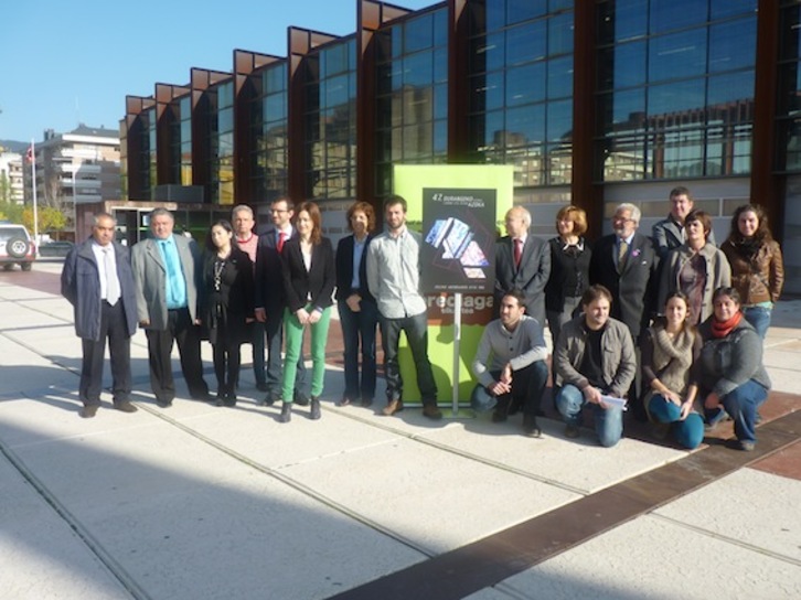 Gaur aurkeztu dute Durangoko Diska eta Liburu Azokako aurtengo edizioa. (DURANGOKO AZOKA)