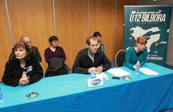 Baionako manifestazioaren balorazioa egiteko Herrirak eginiko agerraldia. (Bob EDME)