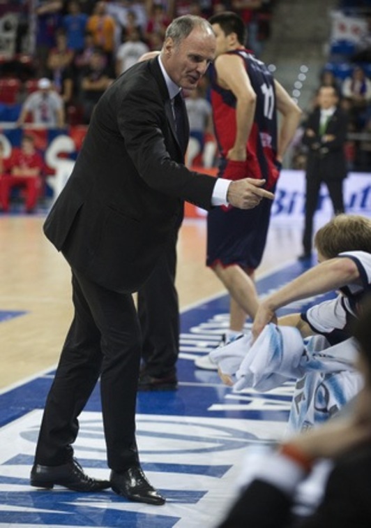 Está siendo el peor inicio en la Euroliga para Dusko Ivanovic. (Raul BOGAJO/ARGAZKI PRESS)