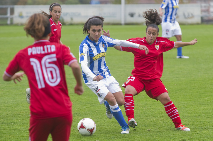 Realak ezin izan du Sevilla gainditu. (Andoni CANELLADA / ARGAZKI PRESS)