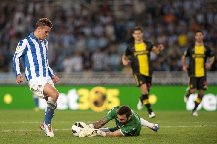 Griezmann es una de las novedades de la convocatoria para jugar ante el Rayo. (Gari GARAIALDE/ARGAZKI PRESS)