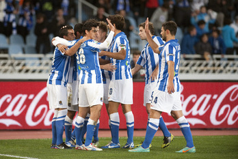 Aise lortu du garaipenak Rayoren aurka. (Juan Carlos RUIZ/ARGAZKI PRESS)