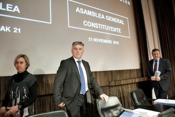 Xabier Iturbe fue reelegido presidente de Kutxa. (Juan Carlos RUIZ/ARGAZKI PRESS)