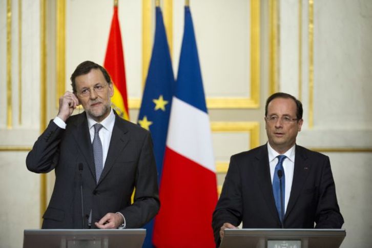 Mariano Rajoy y François Hollande son interpelados en el comunicado. (Fred DUFOUR/AFP PHOTO) 