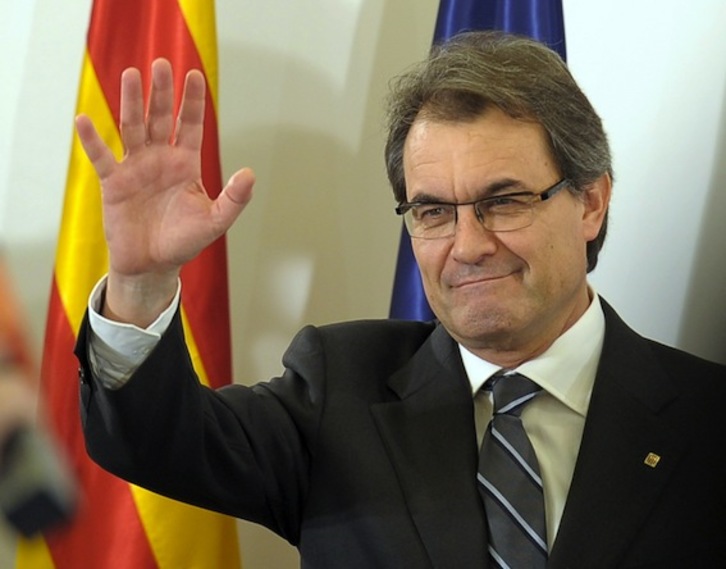 El president de la Generalitat de Catalunya, Artur Mas. (Lluis GENÉ/AFP PHOTO)