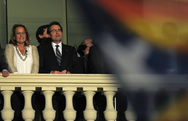 Artur Mas afirma que no se arrepiente de haber convocado las elecciones. (Lluis GENÉ/AFP PHOTO)