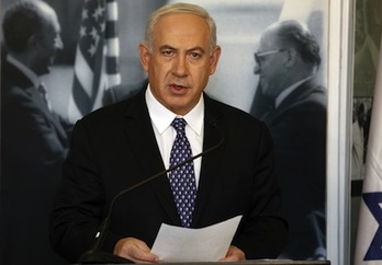 Netanyahu, ayer en Jerusalén. (Gali TIBBON/AFP)