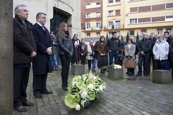 Homenaje de la Dipuación de Araba, liderada por el PP, a las víctimas del franquismo. (Raul BOGAJO/ARGAZKI PRESS)